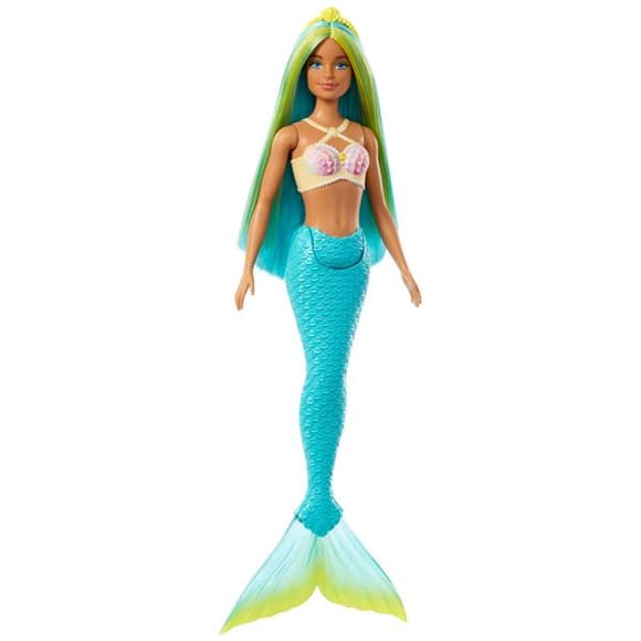 Лялька Barbie Дрімтопія Кольоровий мікс Русалонька бірюзовий (HRR02-HRR03)